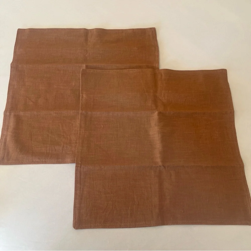 Brown accent pillow cases